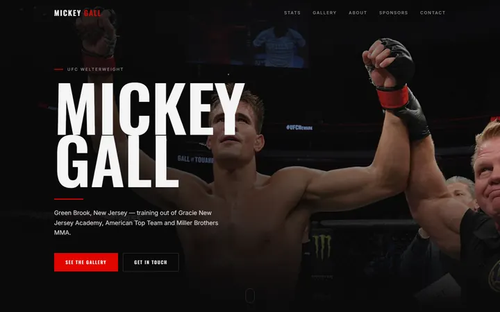 Mickey Gall, UFC fighter
